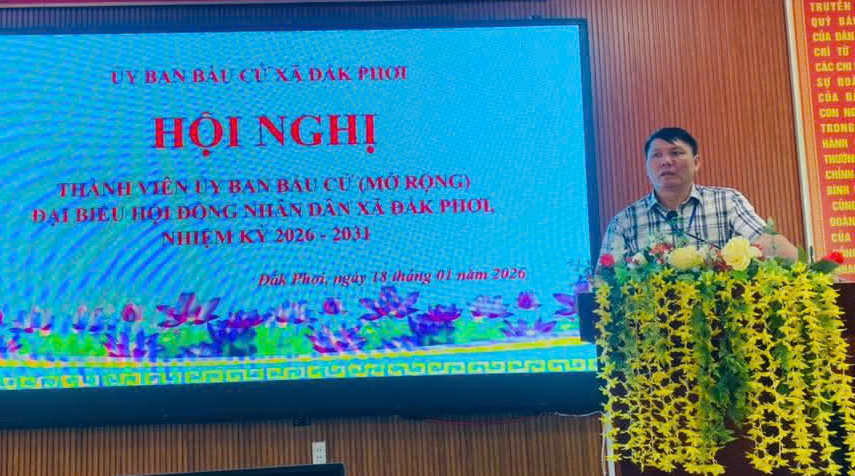 Họp Thành viên Ủy ban bầu cử xã Đắk Phơi (mở rộng)